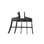 Mini Excavator Attachment Rake 22" Wide TYPHON Attachments For 2-3.5 ton Diggers For TERROR X2 PRO