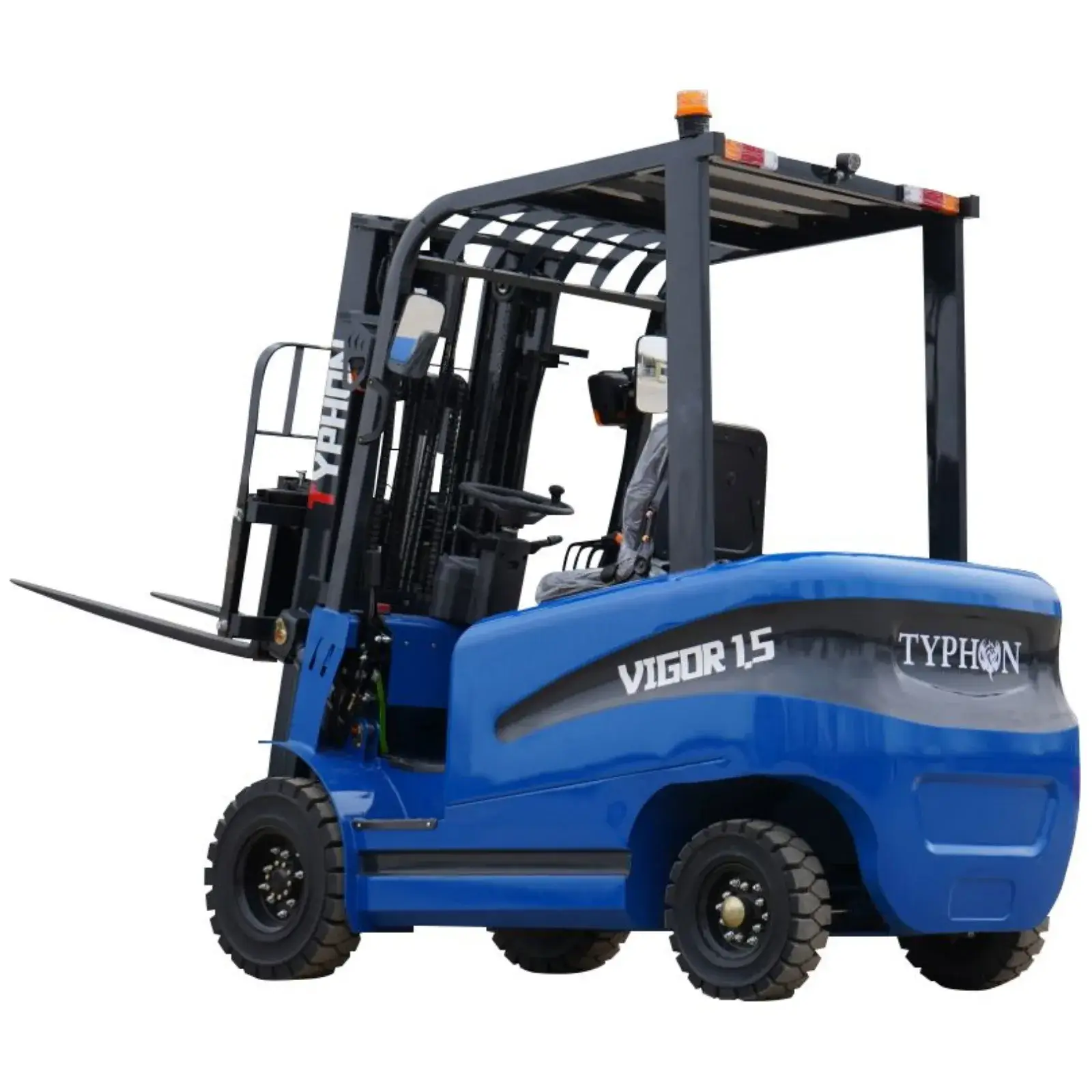 New TYPHON VIGOR 1.5 Blue Electric Forklift 1.5 Ton Lifter Lift Truck Jitney Hi-Lo