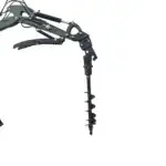 Auger Attachment 7.9in Auger Bit Earth Drilling USA for TERROR XXV and other 2.1-3 Ton Mini Excavators