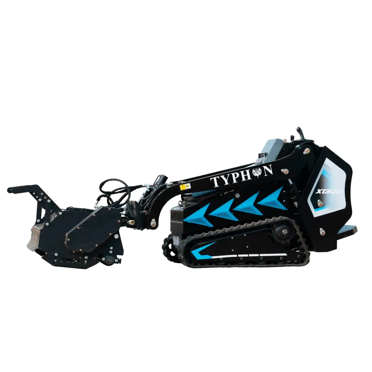 New TYPHON STOMP X1300 & STOMP 509 Mini Skid Steer Forestry Mulcher Attachment