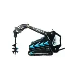 TYPHON STOMP X1300 & STOMP 509 Mini Skid Steer Auger Attachment 200mm Hydraulic