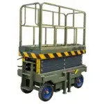 TYPHON xFlex-2037W Walk-Behind Scissor Lift comes with 20ft Working Height and Manual outriggers 1102 lbs load capacity 110V Electric