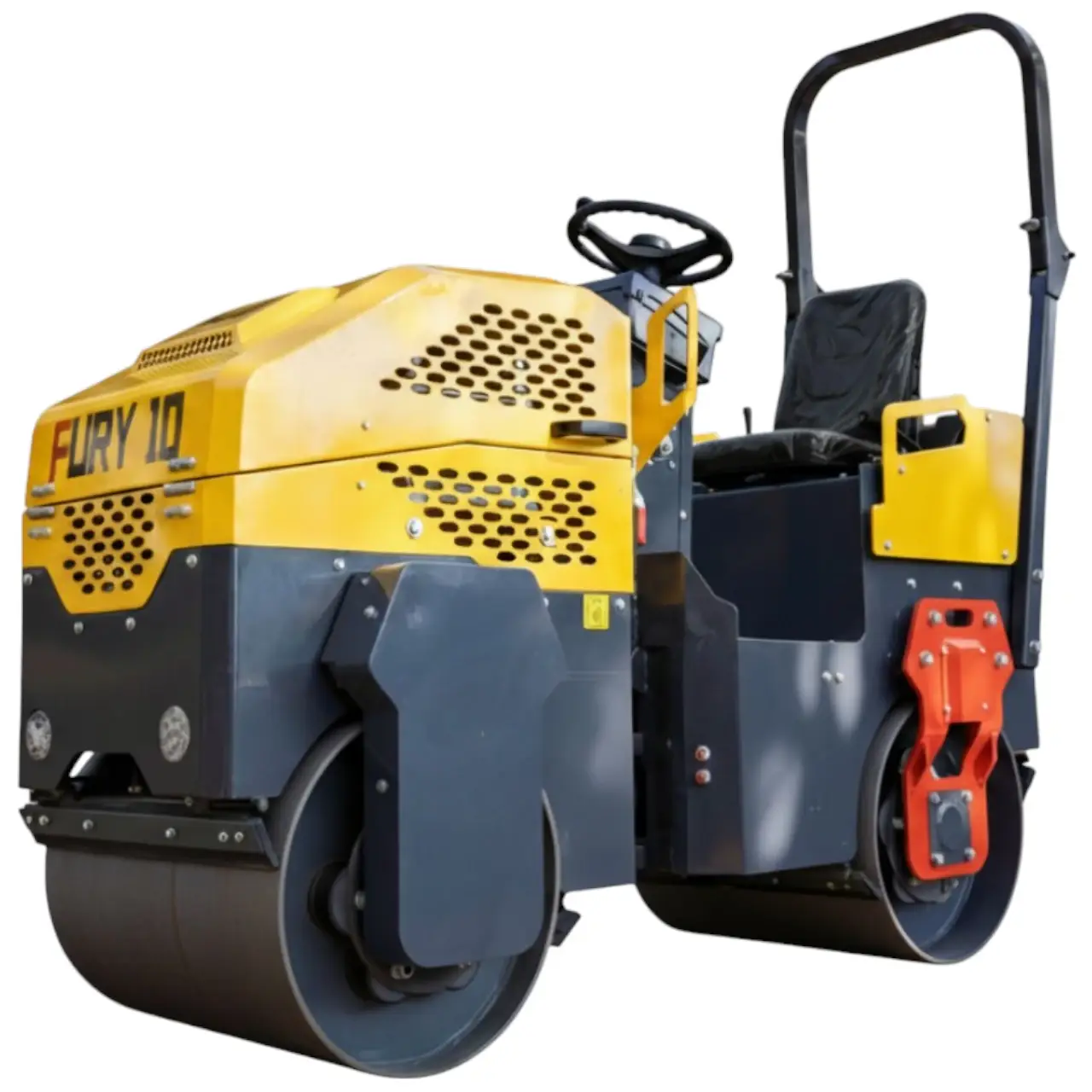 TYPHON Fury 10 Mini Road Roller 1Ton Hydraulic oil B&S 13.5hp gas USA air-cooled