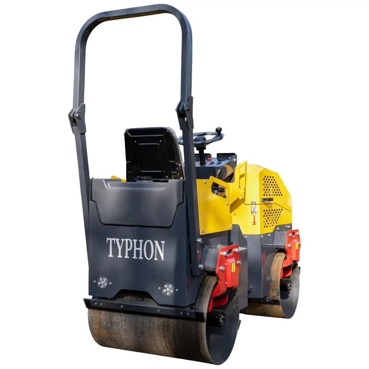 TYPHON FURY 15 Mini Road Roller 1.5Ton 13.5 hp B&S Gas Engine Hydraulic Steering