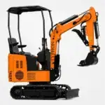 Typhon Tyrant X 1 Ton Mini Excavator with 13.5HP Briggs & Stratton Engine, Hydraulic Oil Cooler & Thumb Clip