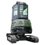 TYPHON TERROR XXV Diesel Mini Excavator 2.7 Ton, 25.1 hp Kubota D1105 RetractableTracks, AC Cabin