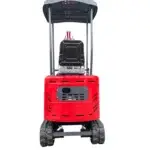 TYPHON TERROR ONE STORM 1 Ton Mini Excavator Trench Digger with Hydraulic Oil Cooler Canopy & Wide Bucket Ideal for Garden, Farm, Park & Road Work Digging, Drilling, Bull-Dozing
