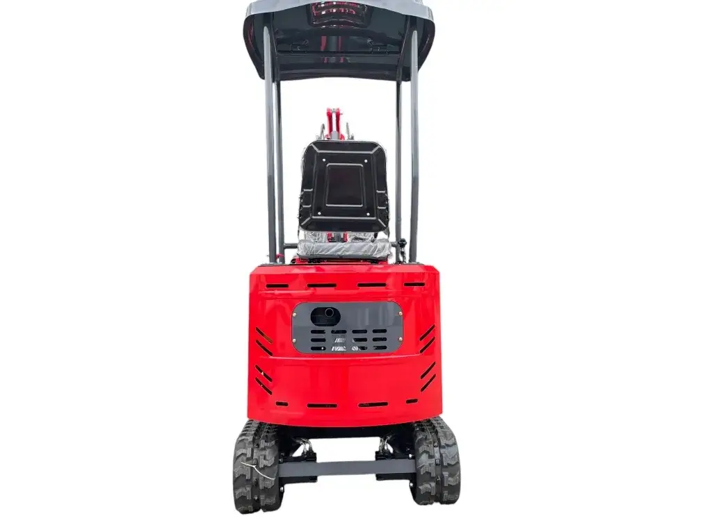 TYPHON TERROR ONE STORM 1 Ton Mini Excavator Trench Digger with Hydraulic Oil Cooler Canopy & Wide Bucket Ideal for Garden, Farm, Park & Road Work Digging, Drilling, Bull-Dozing