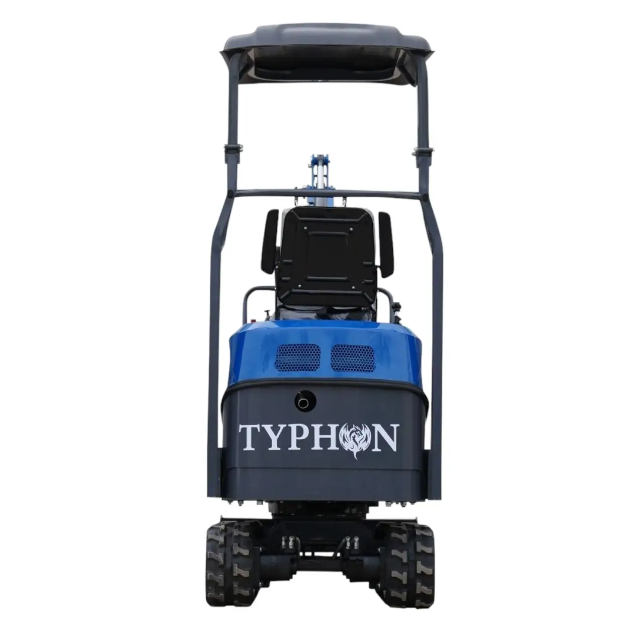 TYPHON TERROR XI STORM Mini Excavator – 1.1 Ton Trench Digger with Boom Swing, Hydraulic Thumb Clip, Bucket USA