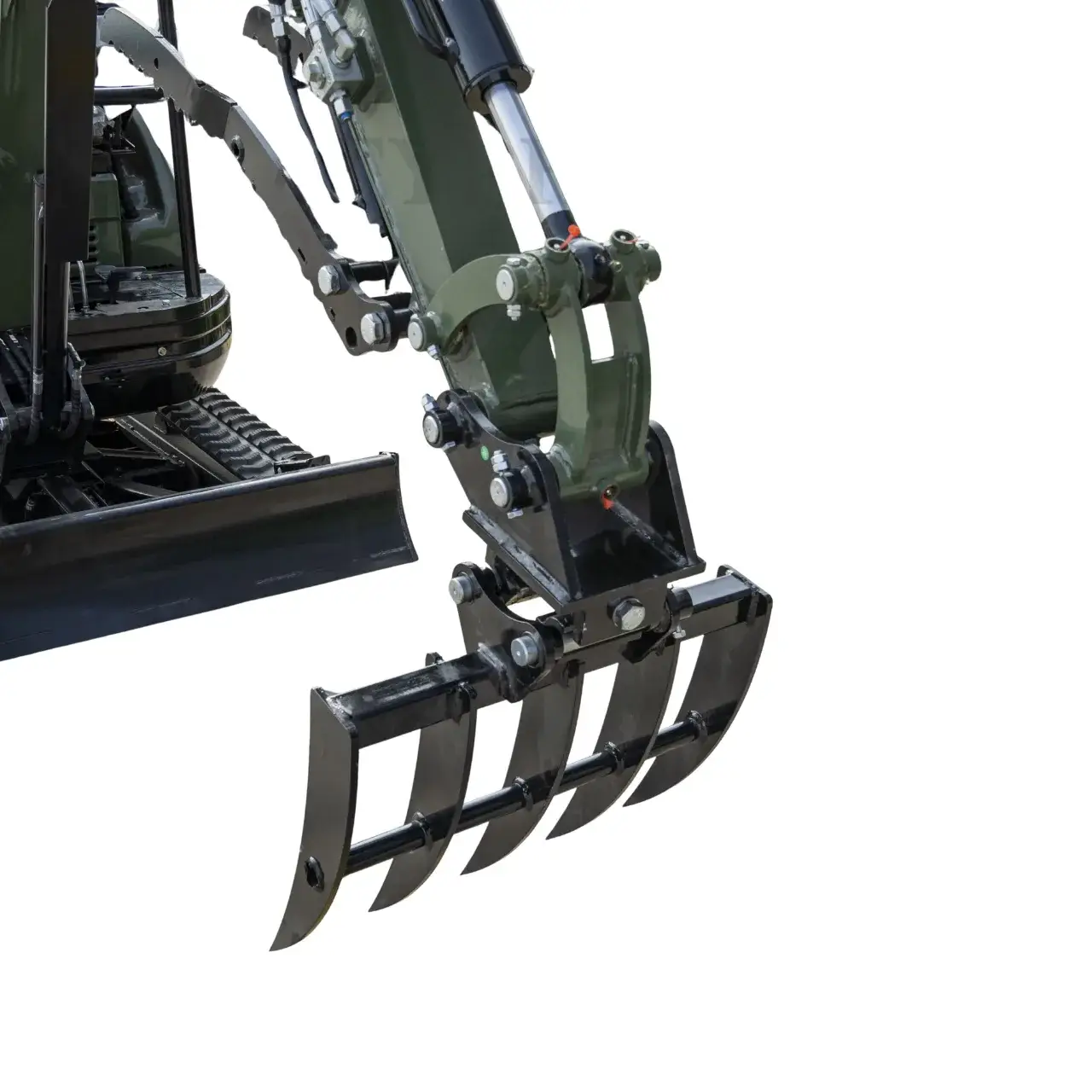 Mini Excavator Rake Compact Attachment General for for TERROR XXV and other 2.1-3 Ton Mini Excavators USA