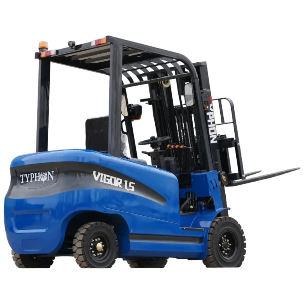 New TYPHON VIGOR 1.5 Blue Electric Forklift 1.5 Ton Lifter Lift Truck Jitney Hi-Lo
