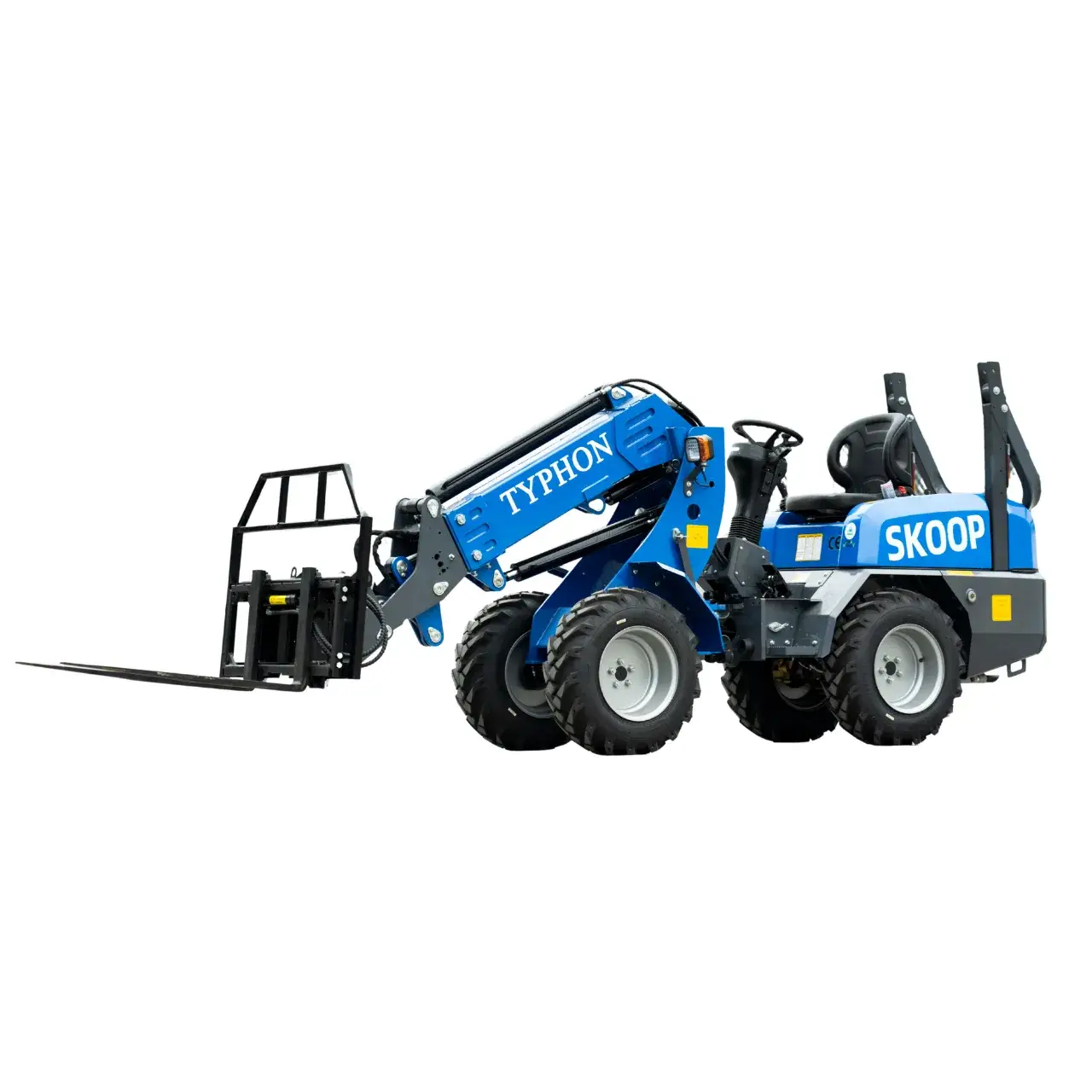 TYPHON Skoop Hydraulic Pallet Fork Attachment for Wheel Loader 43 Inch 11.1 GPM