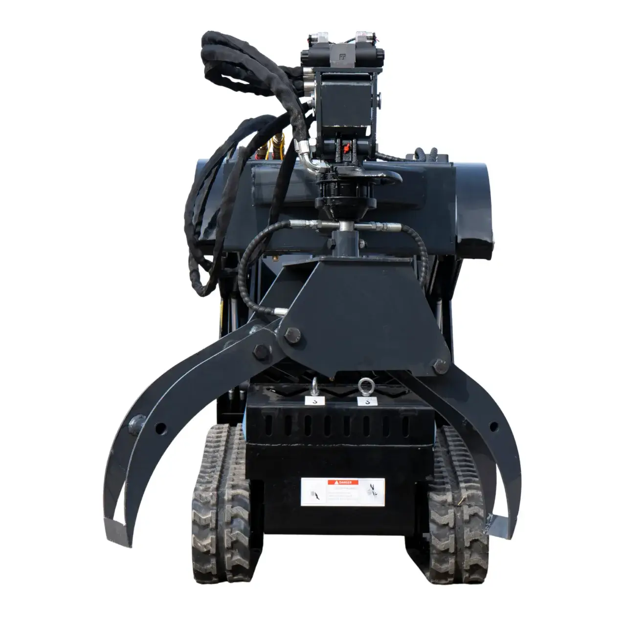 360° Hydraulic Rotary Wood Grabber for TYPHON STOMP X1300 & STOMP 509 Mini Skid Steers