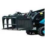 Heavy-Duty Solid Bottom Grapple Bucket for TYPHON STOMP X1300 & STOMP 509 Mini Skid Steers