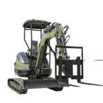 Pallet Fork Attachment Adjustable Stabilizer Bar USA for TERROR XXV and other 2.1-3 Ton Mini Excavators