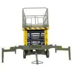 TYPHON xFlex-4065W Walk-Behind Scissor Lift 2.7 Ton with Assisted Walking, Manual outriggers of 40 ft lifting Height & 110V Electric