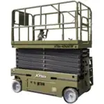 TYPHON xFlex-4046EW Electric Wheel Scissor Lift 2.6 Ton operating weight and 40ft platform height with 705lbs Load Capacity