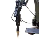 Mini Excavator Hydraulic Wood Splitter Drill Attachment 150mm TYPHON Compatible