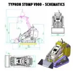Brand New TYPHON STOMP V900 1.4-Ton Compact Track Loader with 25HP Kubota Diesel Engine 1,102 lb Max Load