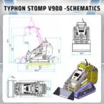 Brand New TYPHON STOMP V900 Mini Track Loader Kubota D1105 25HP Diesel Stand-On Skid Steer EPA / EU Stage V