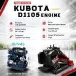 Brand New TYPHON STOMP V900 1.4 Ton Mini Track Loader Featuring Dual Auxiliary Hydraulics & Kubota D1105 25HP USA Engine