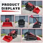 Brand New TYPHON STOMP V900 1.4 Ton Mini Track Loader Featuring Dual Auxiliary Hydraulics & Kubota D1105 25HP USA Engine